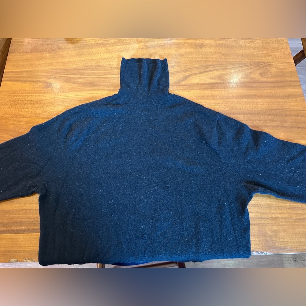 J. Crew Cashmere Men's Turtleneck (Navy Blue XL)